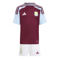 Aston Villa Fußballbekleidung Heimtrikot Kinder 2024-25 Kurzarm (+ kurze hosen)